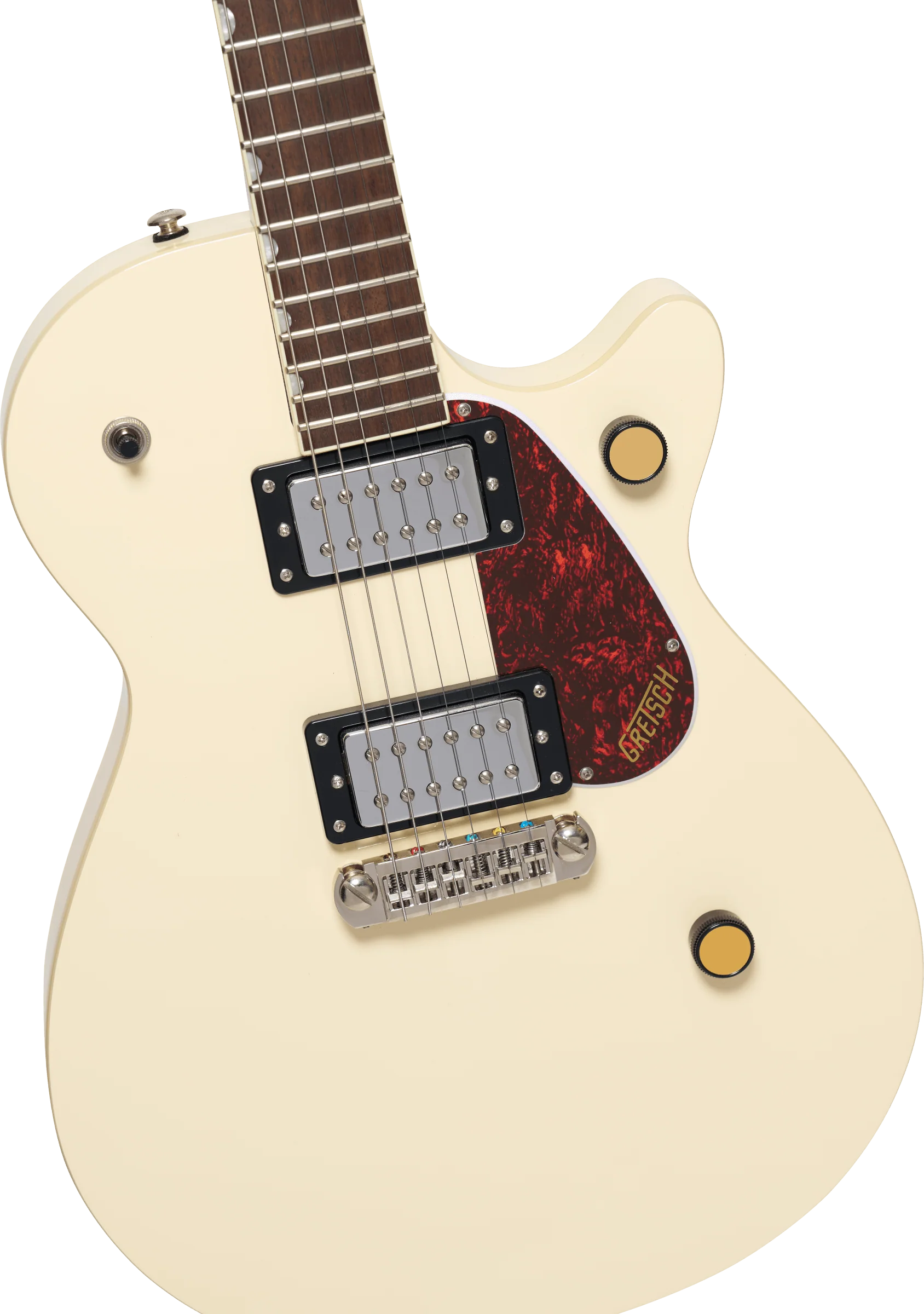 Gretsch Streamliner Jet Club Single-Cut with Wraparound, Laurel Fingerboard, Vintage White - Image 4