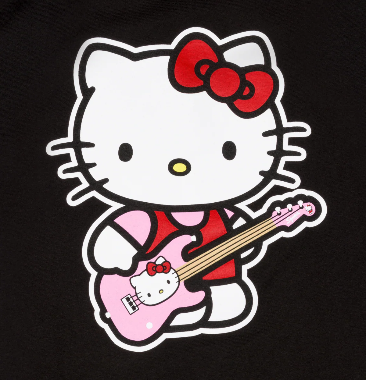 Fender Hello Kitty Back Logo Tee - Black - L - Image 3