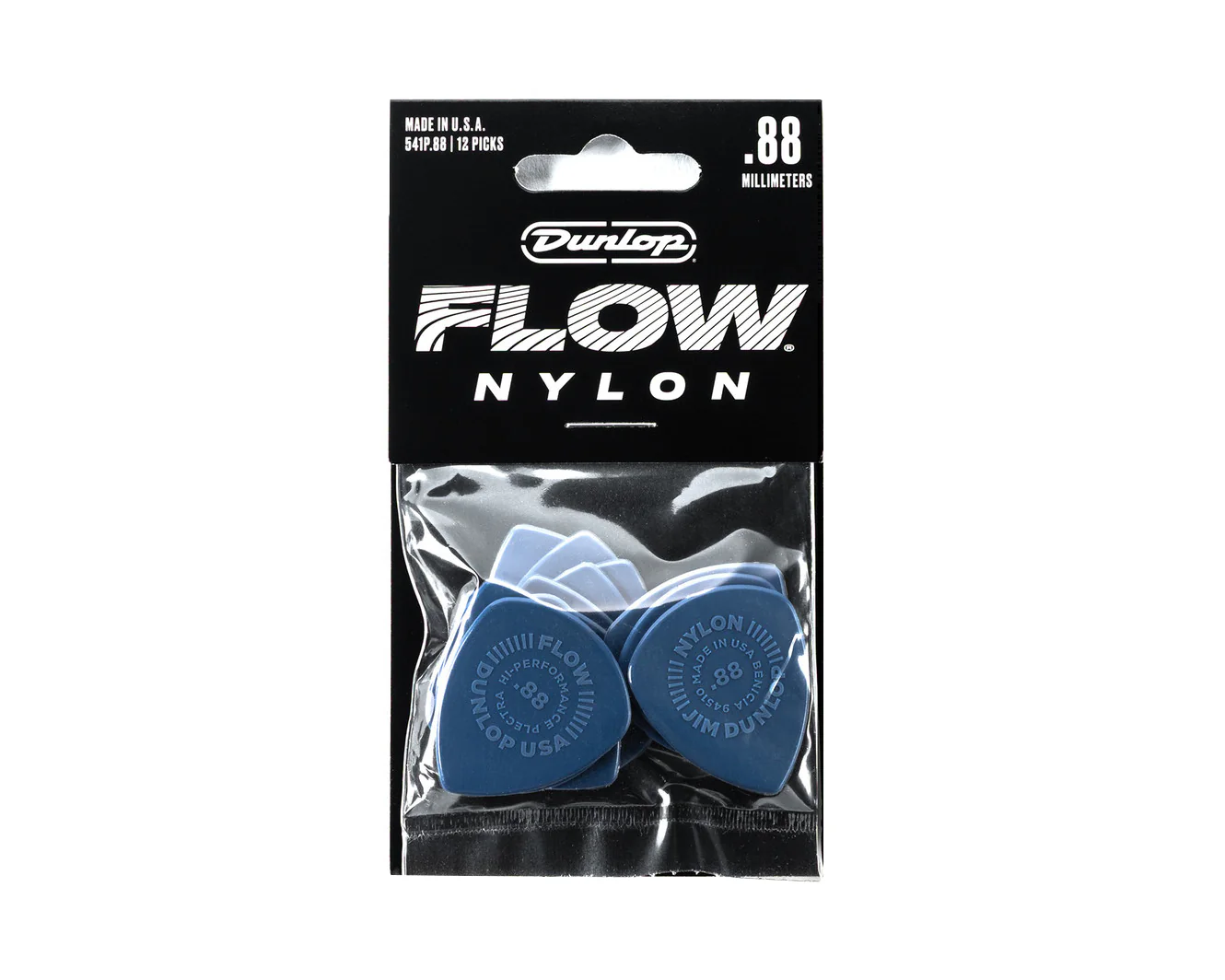 Jim Dunlop .88mm Nylon FLOW Player’s Pack - 12 Pack