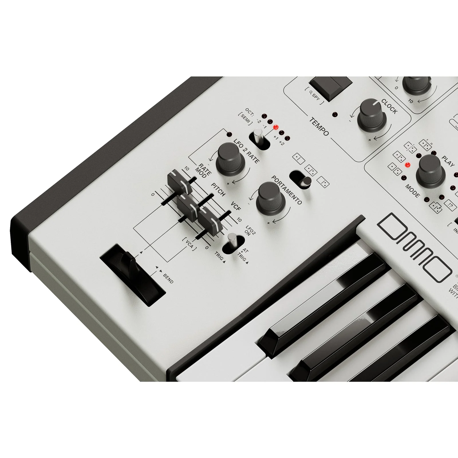 UDO DMNO 8-Voice Dual Timbre Synthesizer - White - Image 4