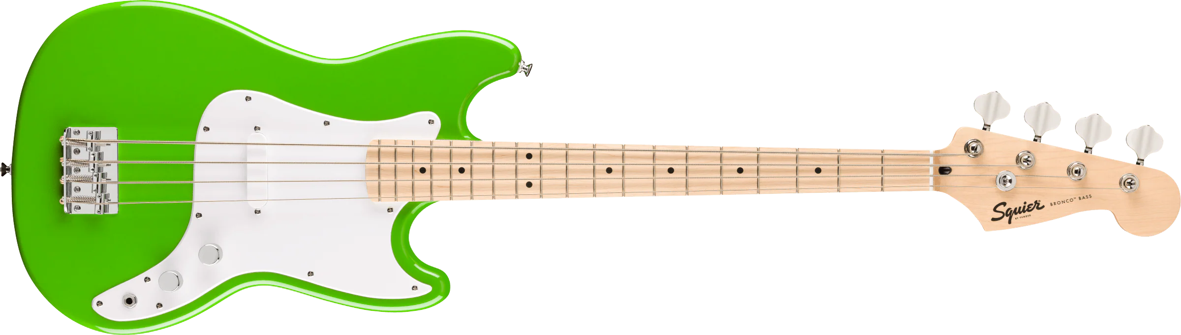 Fender Squier FSR Squier Sonic Bronco Bass Maple Fingerboard - Lime Green - Image 2