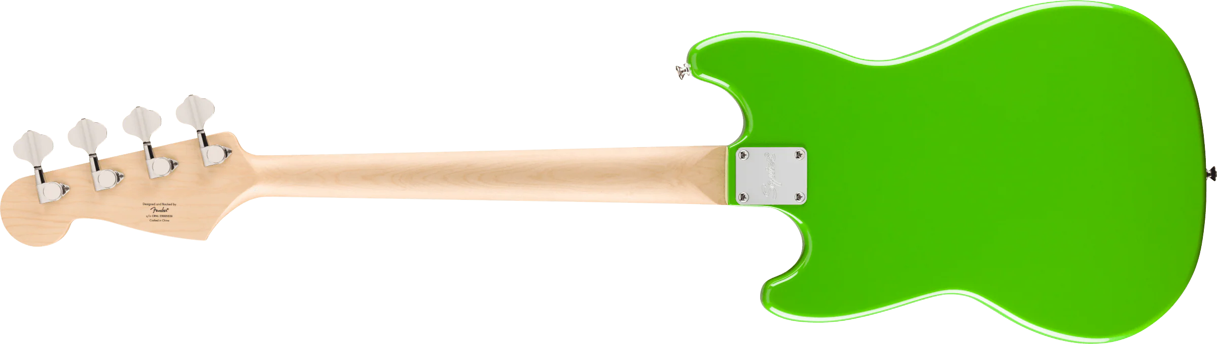 Fender Squier FSR Squier Sonic Bronco Bass Maple Fingerboard - Lime Green - Image 3
