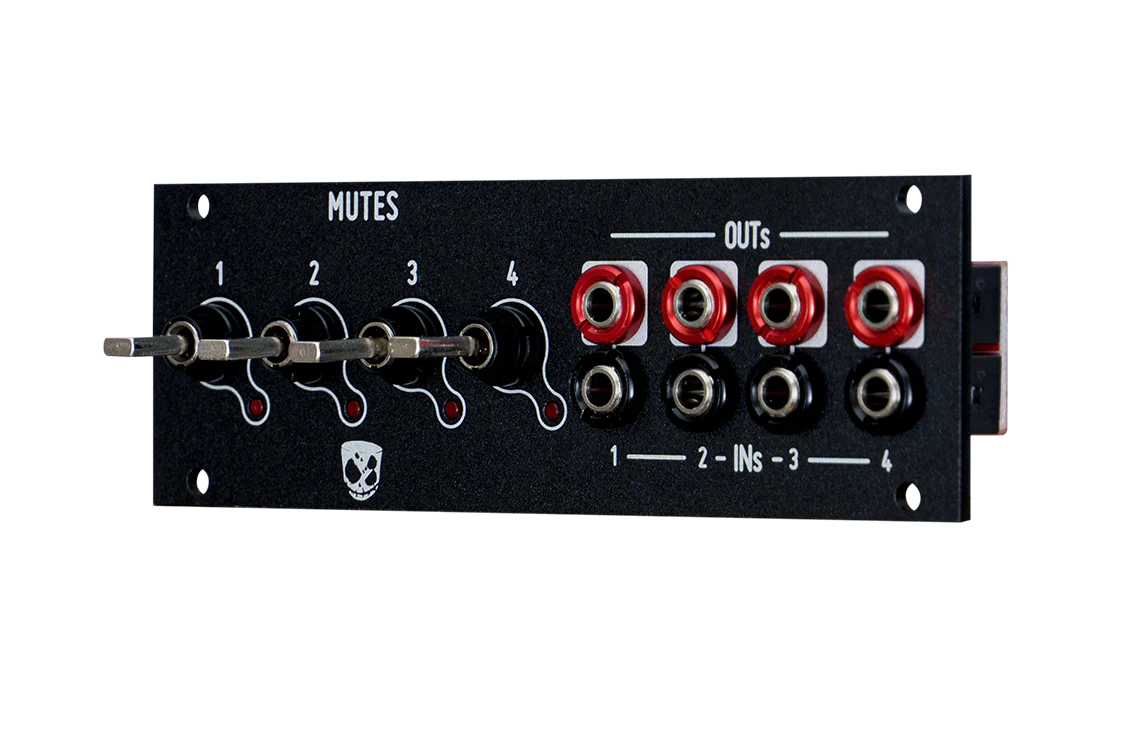 DivKid/Befaco Mutes mk2 3U with Alternate 1U Panel - Image 5