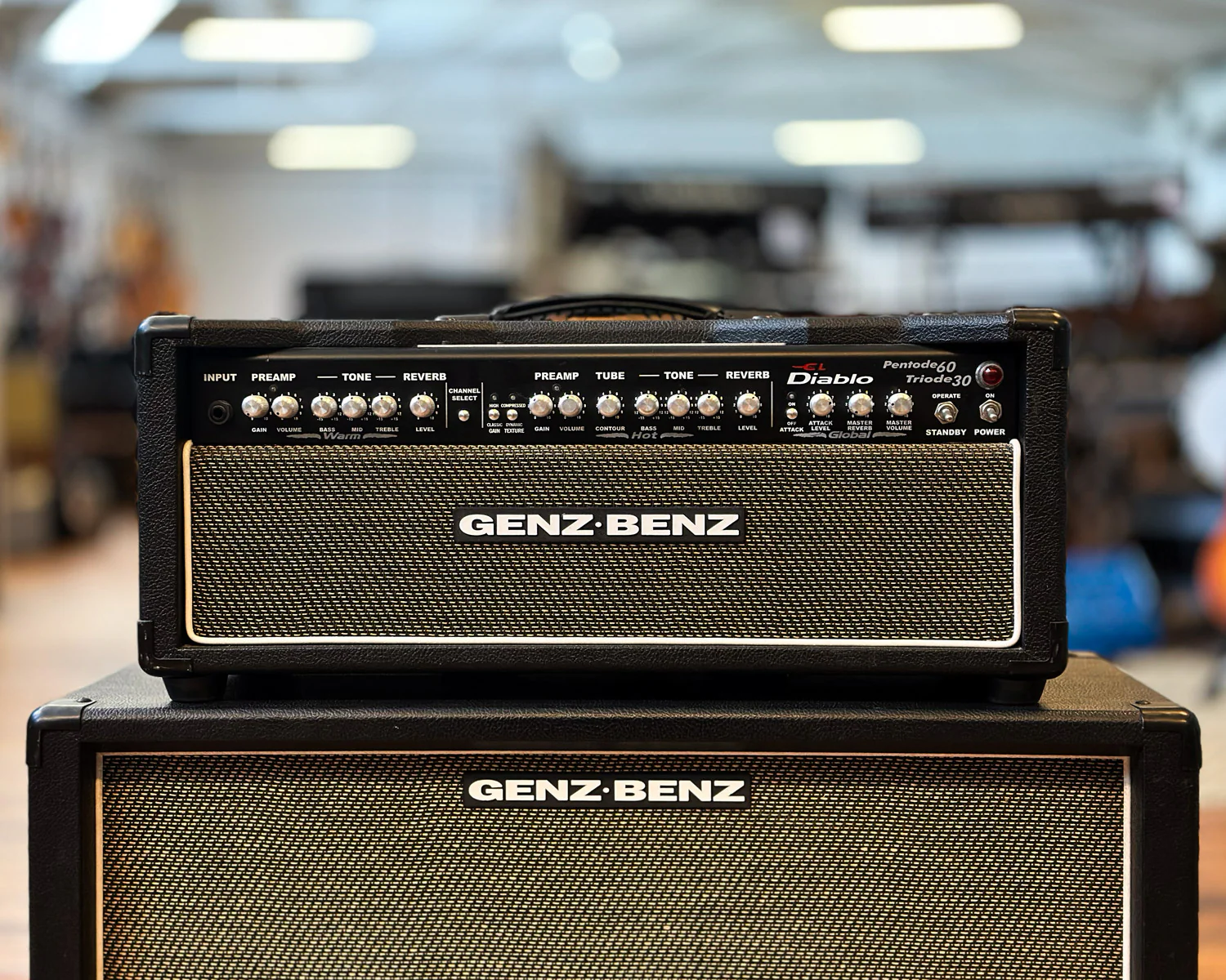 Genz Benz El Diablo 60 w/ Matching "Tribal" Grill 2x12 Cab - Image 2