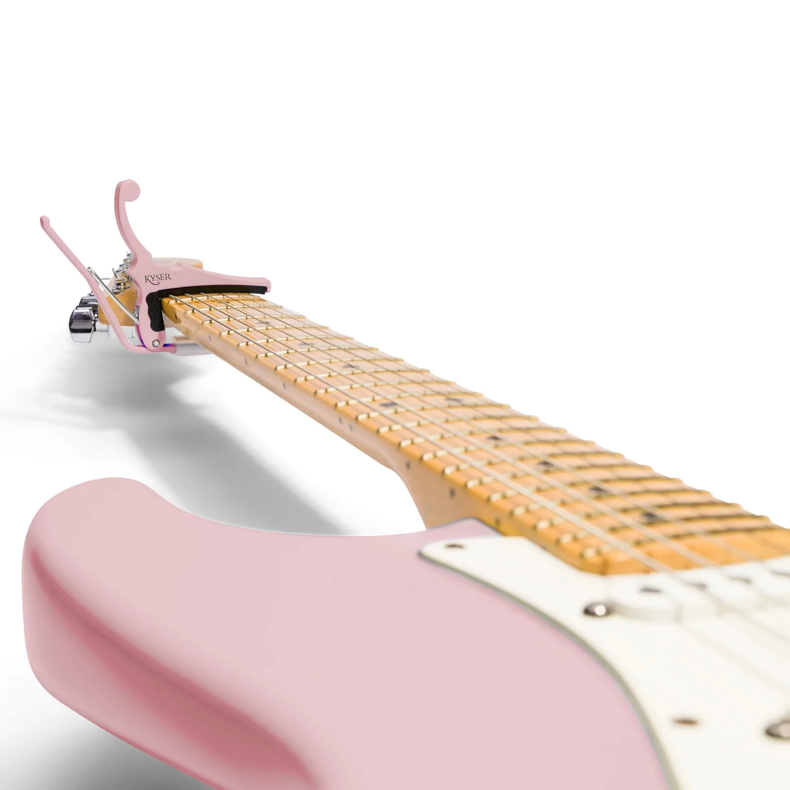Kyser Fender KGEFSPA Electric Capo - Shell Pink - Image 2