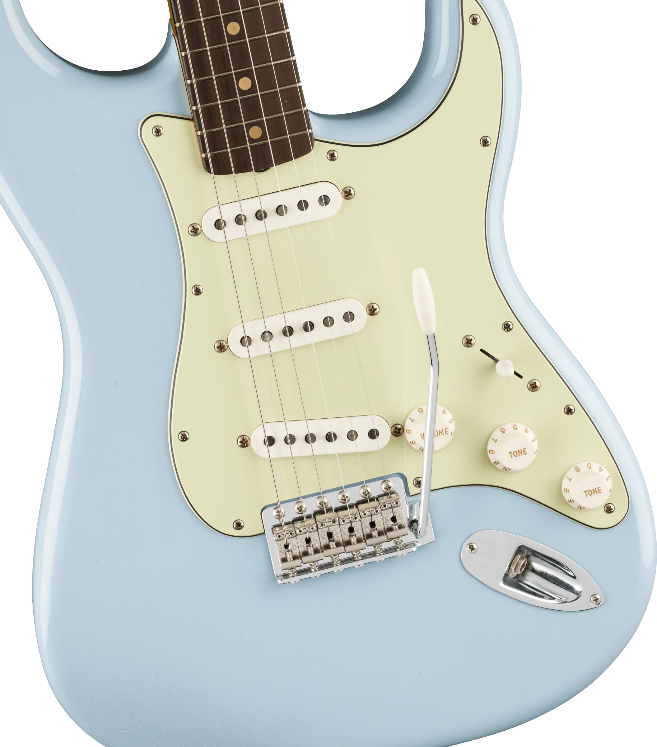 Fender Vintera II Road Worn '60s Stratocaster - Sonic Blue - Image 6