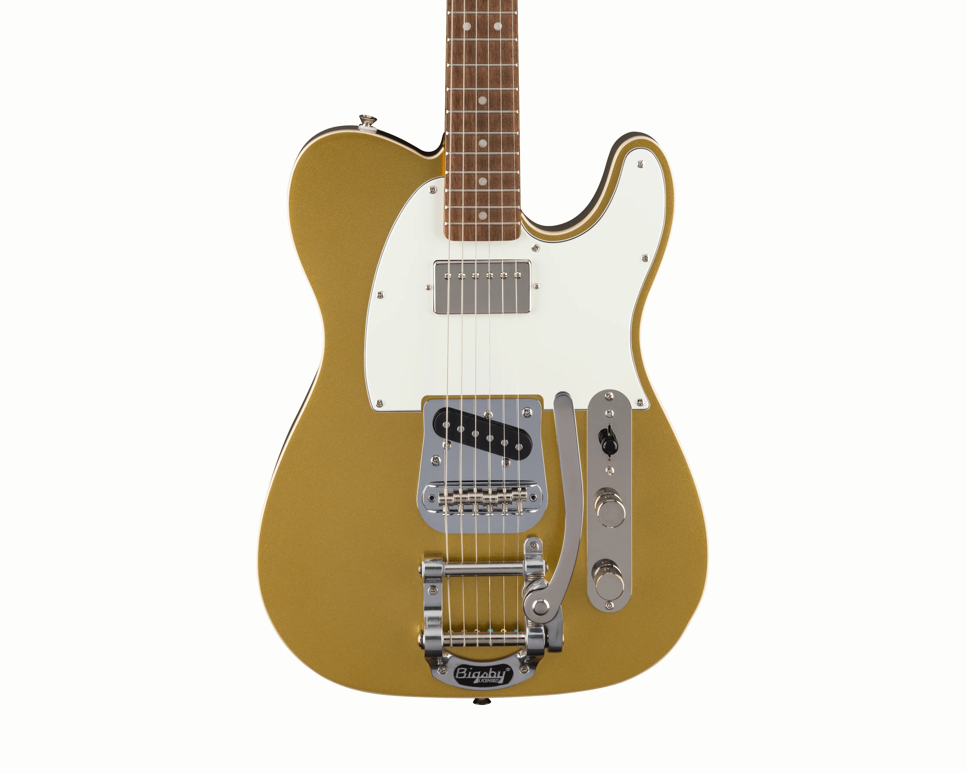 Fender Squier Classic Vibe Custom Telecaster SH with Bigsby - Aztec Gold - Image 2