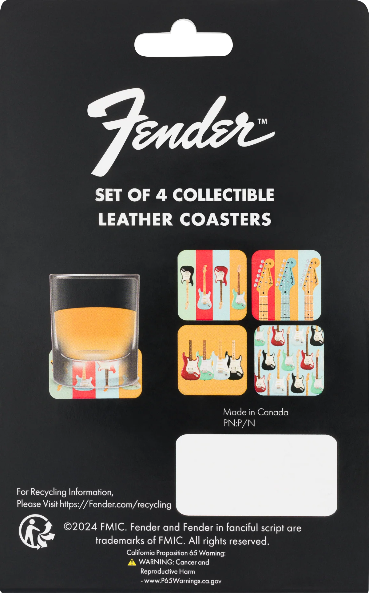 Fender Stratocaster Modern Design Coaster Set - Image 6