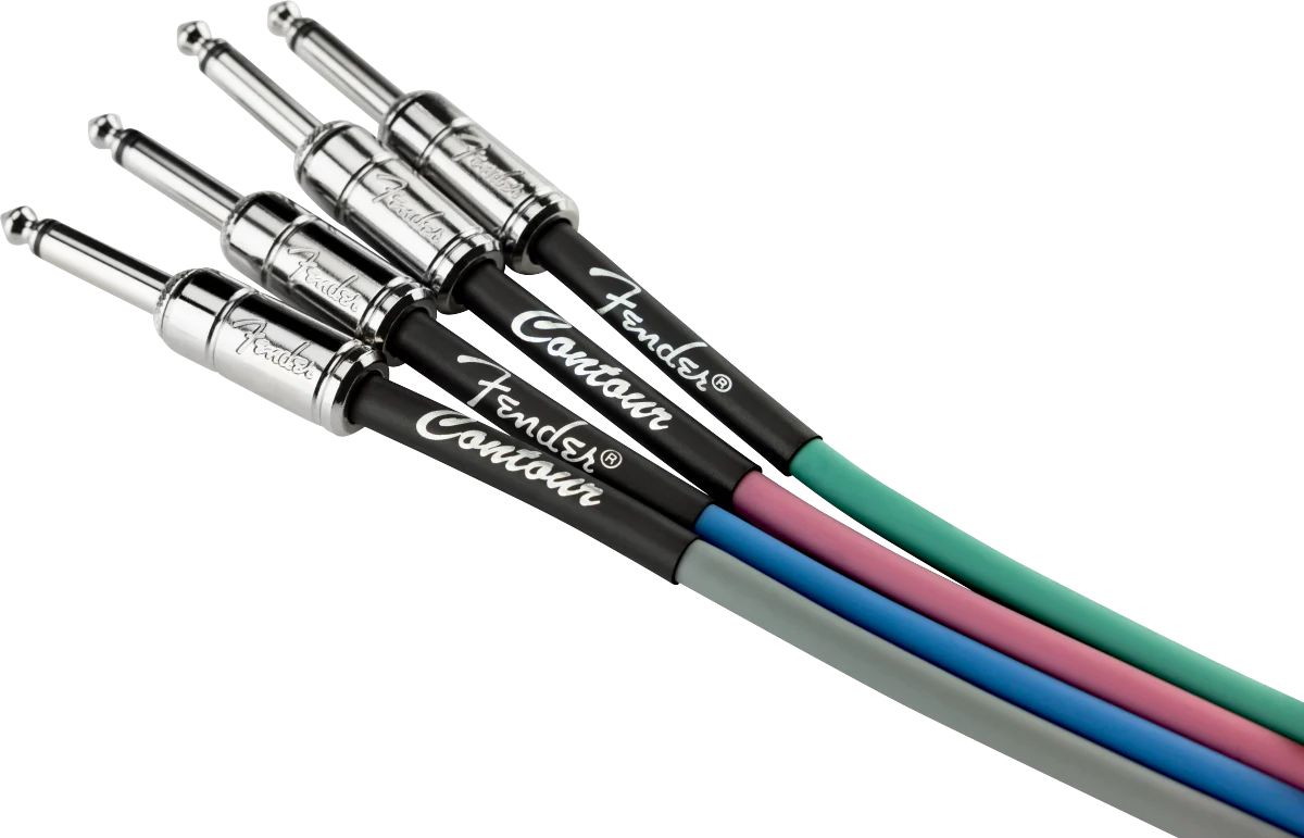 Fender Contour 15' Cable - Lake Placid Blue - Image 5