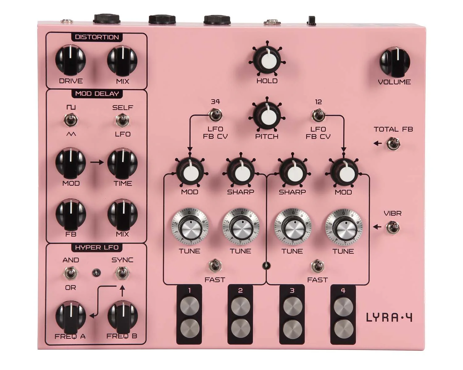 Soma Laboratory Lyra-4 Organismic Synthesizer - Calm Baker Pink