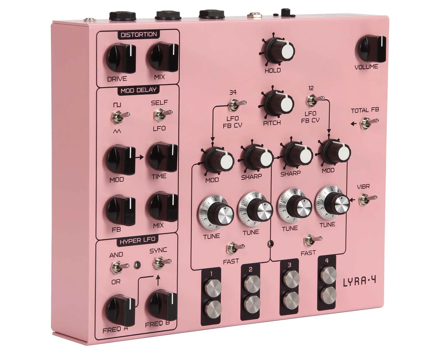 Soma Laboratory Lyra-4 Organismic Synthesizer - Calm Baker Pink - Image 3