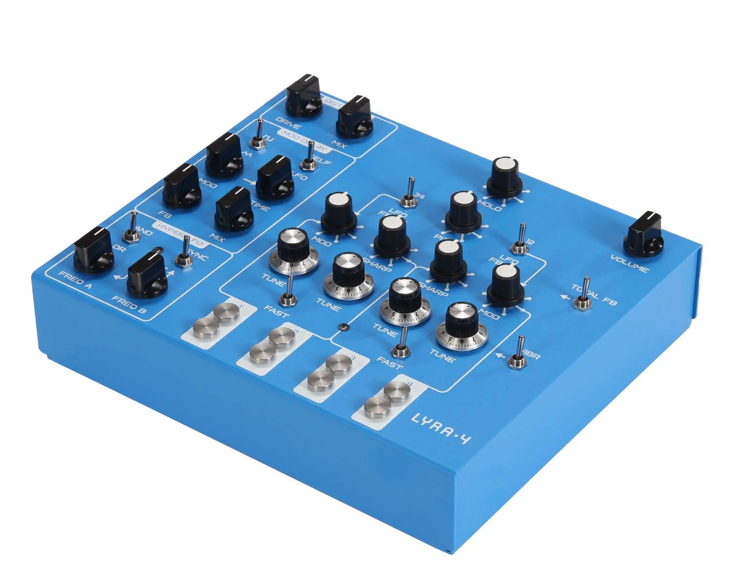 Soma Laboratory LYRA-4 Organismic Synthesizer - Zanzibar Blue - Image 4