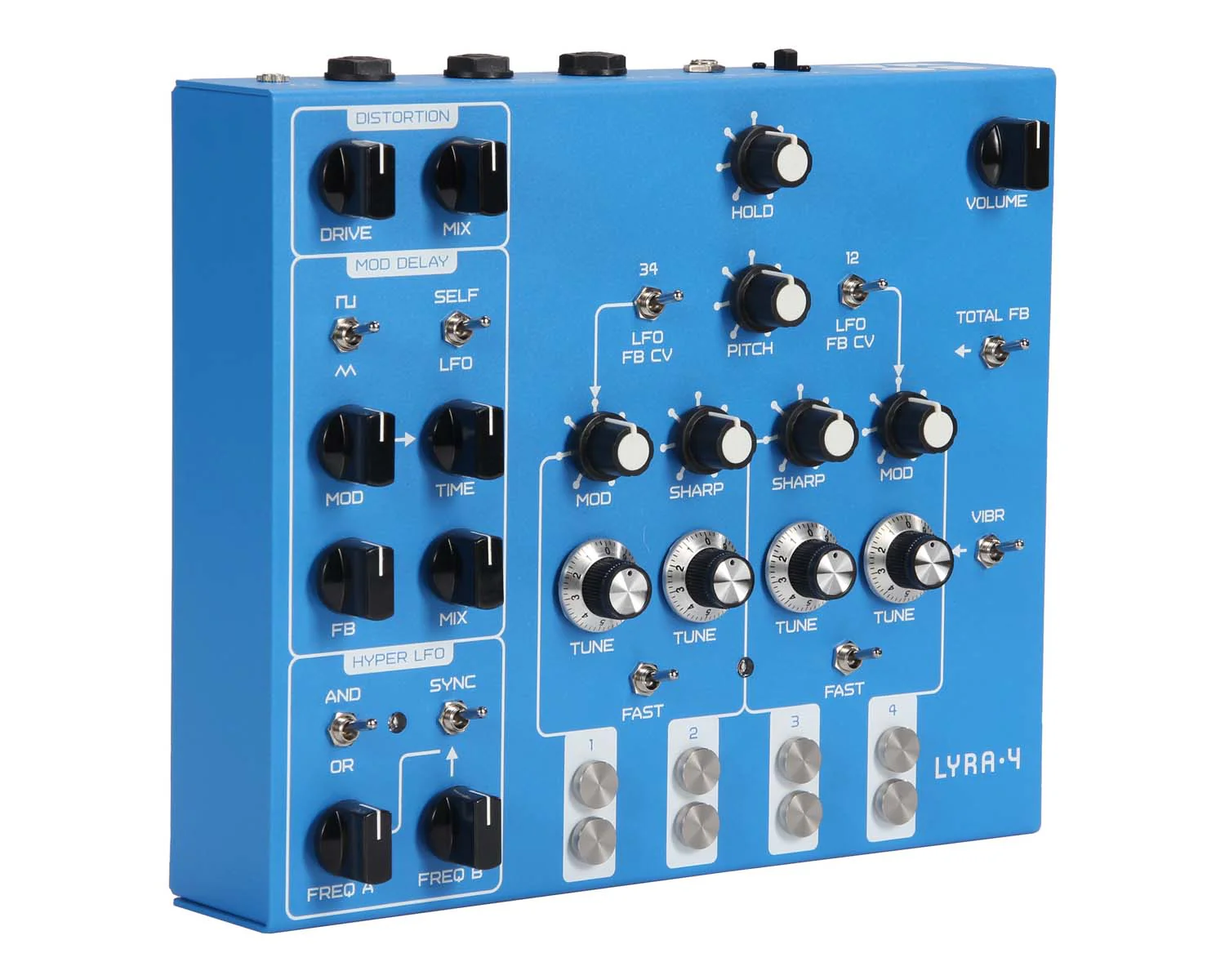 Soma Laboratory LYRA-4 Organismic Synthesizer - Zanzibar Blue - Image 5