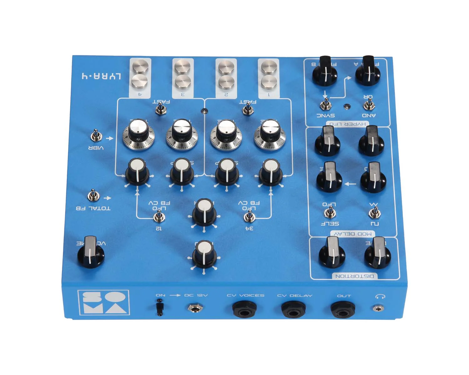Soma Laboratory LYRA-4 Organismic Synthesizer - Zanzibar Blue - Image 7