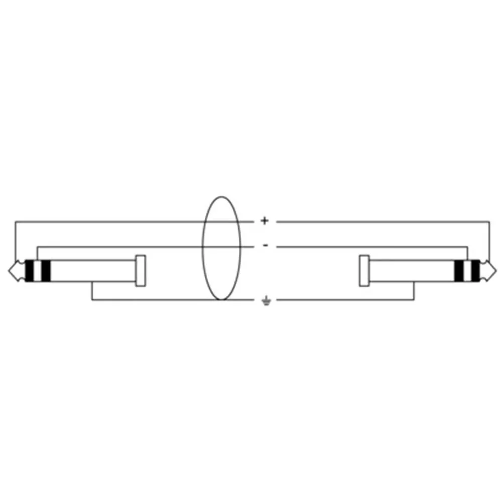 Cordial Essentials REAN 1/4" TRS to Same Balanced Cable (6m) - Image 2