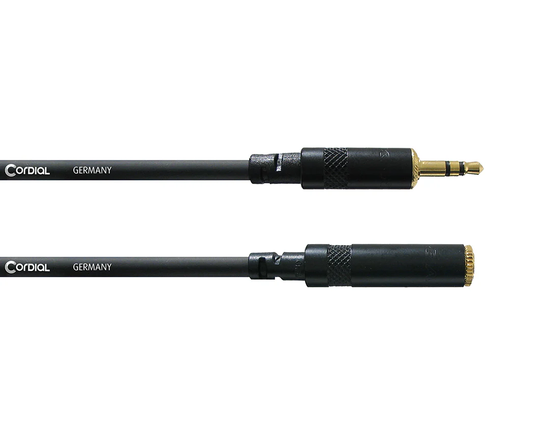 Cordial Essentials REAN 3.5mm Male to 3.5mm Female Stereo Gold (3m)