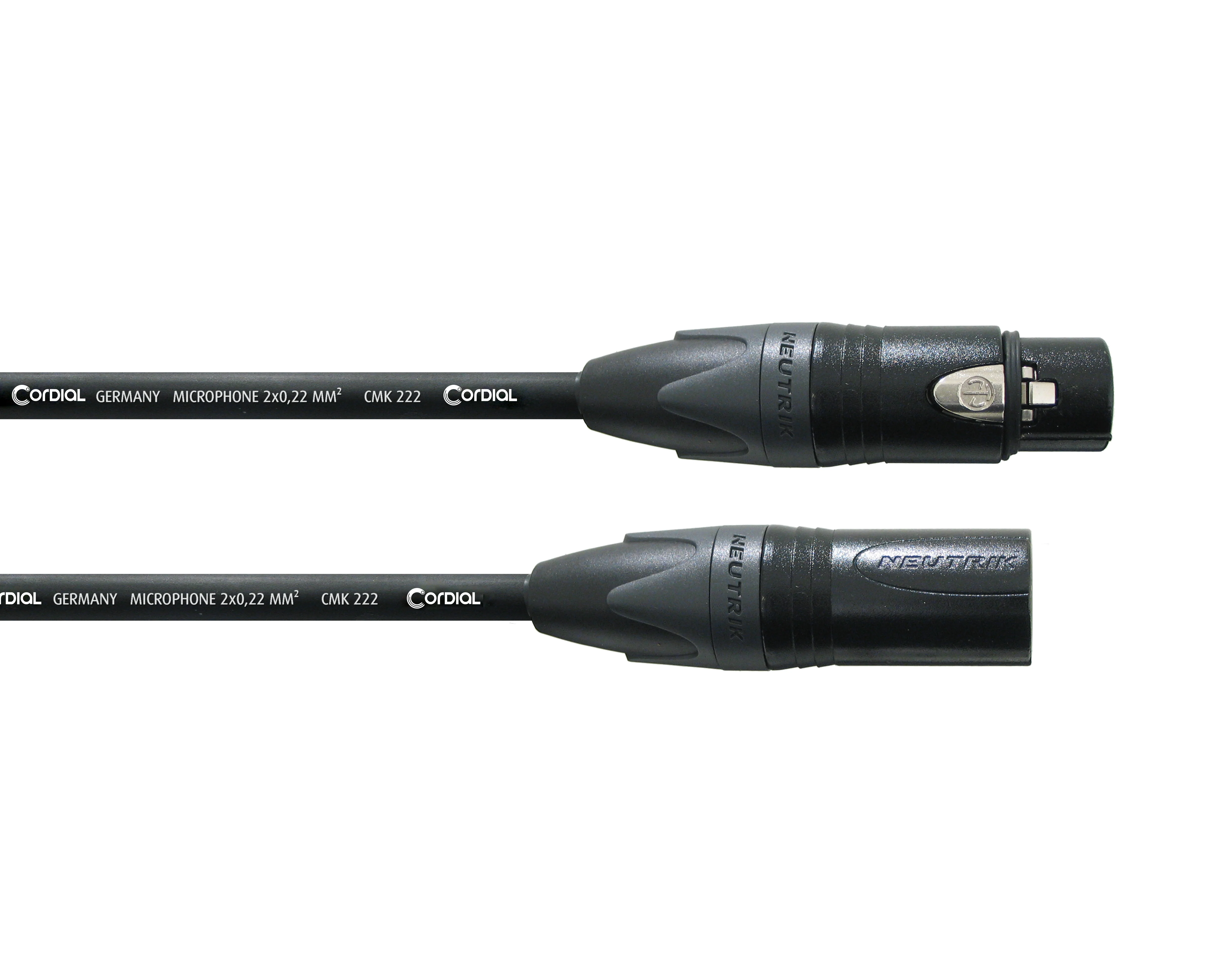 Cordial Select NEUTRIK XLR Female Black to XLR Male Black (3m)