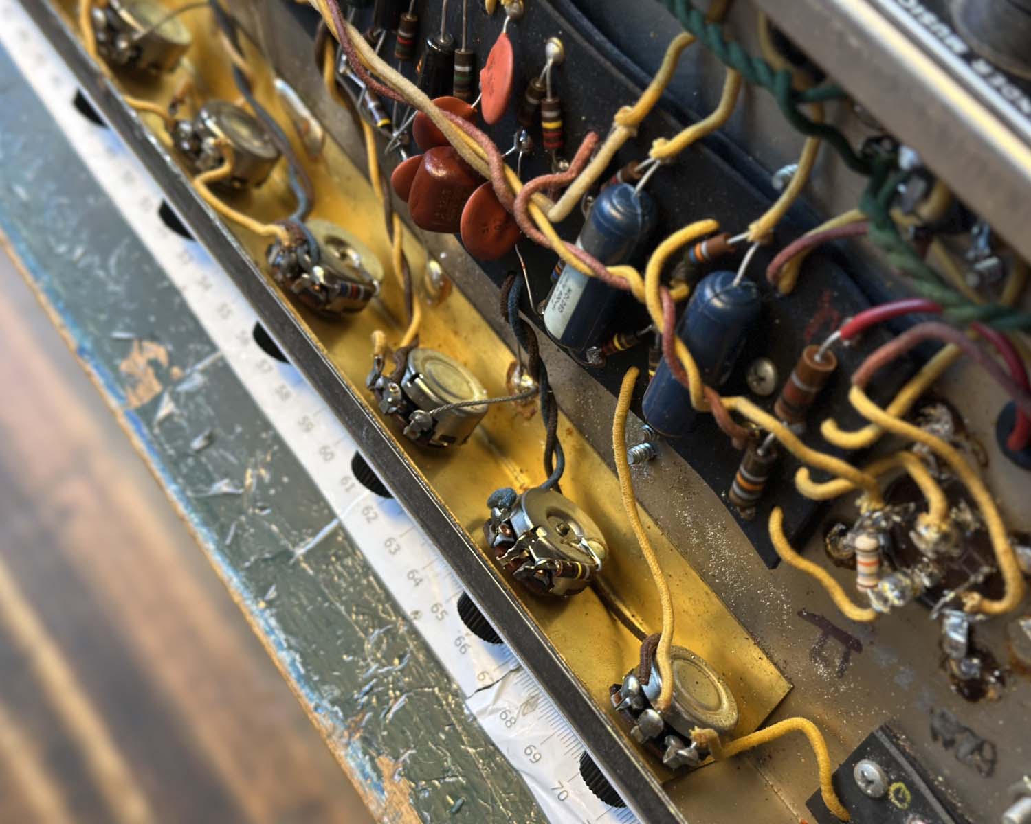 1966 Black Panel Fender Princeton Reverb-Amp - 110 Volts - Image 13