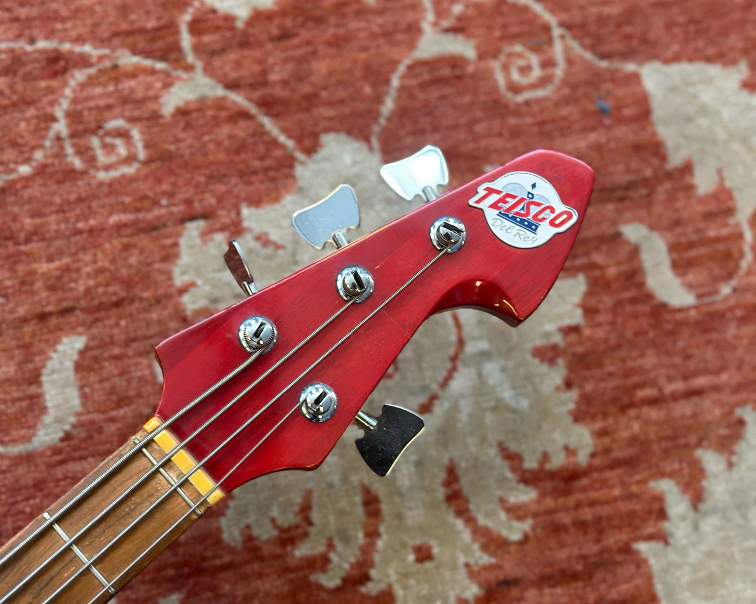 1966 Teisco EP-200B Del Rey Thinline Hollowbody Bass - Image 3