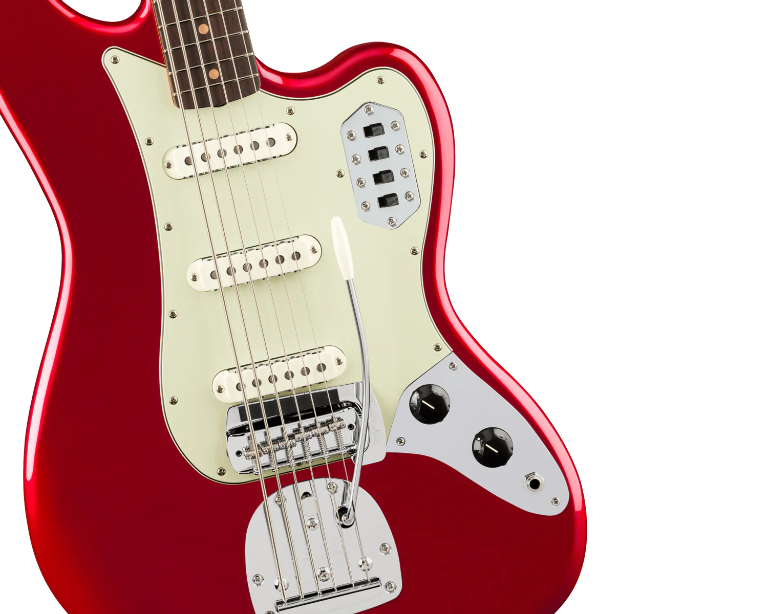 Fender Vintera III Early '60s Bass VI - Candy Apple Red - Image 6