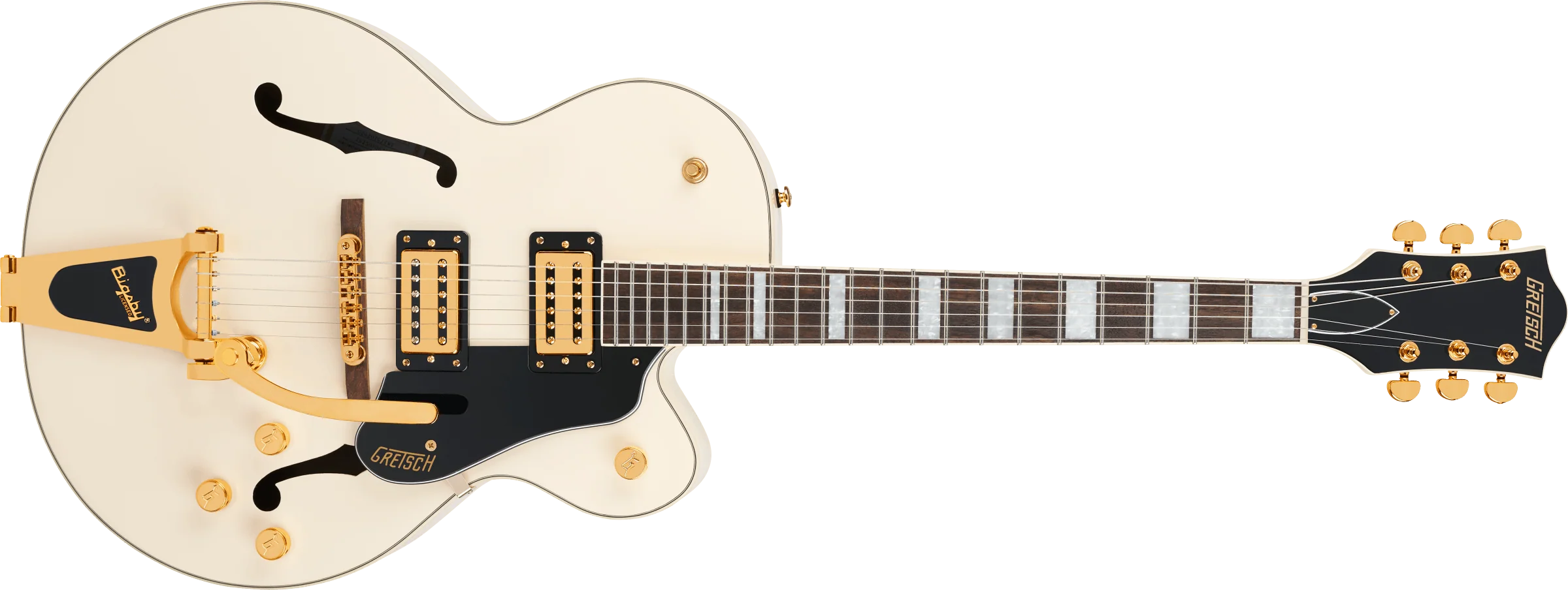 Limited Edition G2420TG Streamliner Hollow Body Single-Cut with Bigsby - Vintage White - Image 4