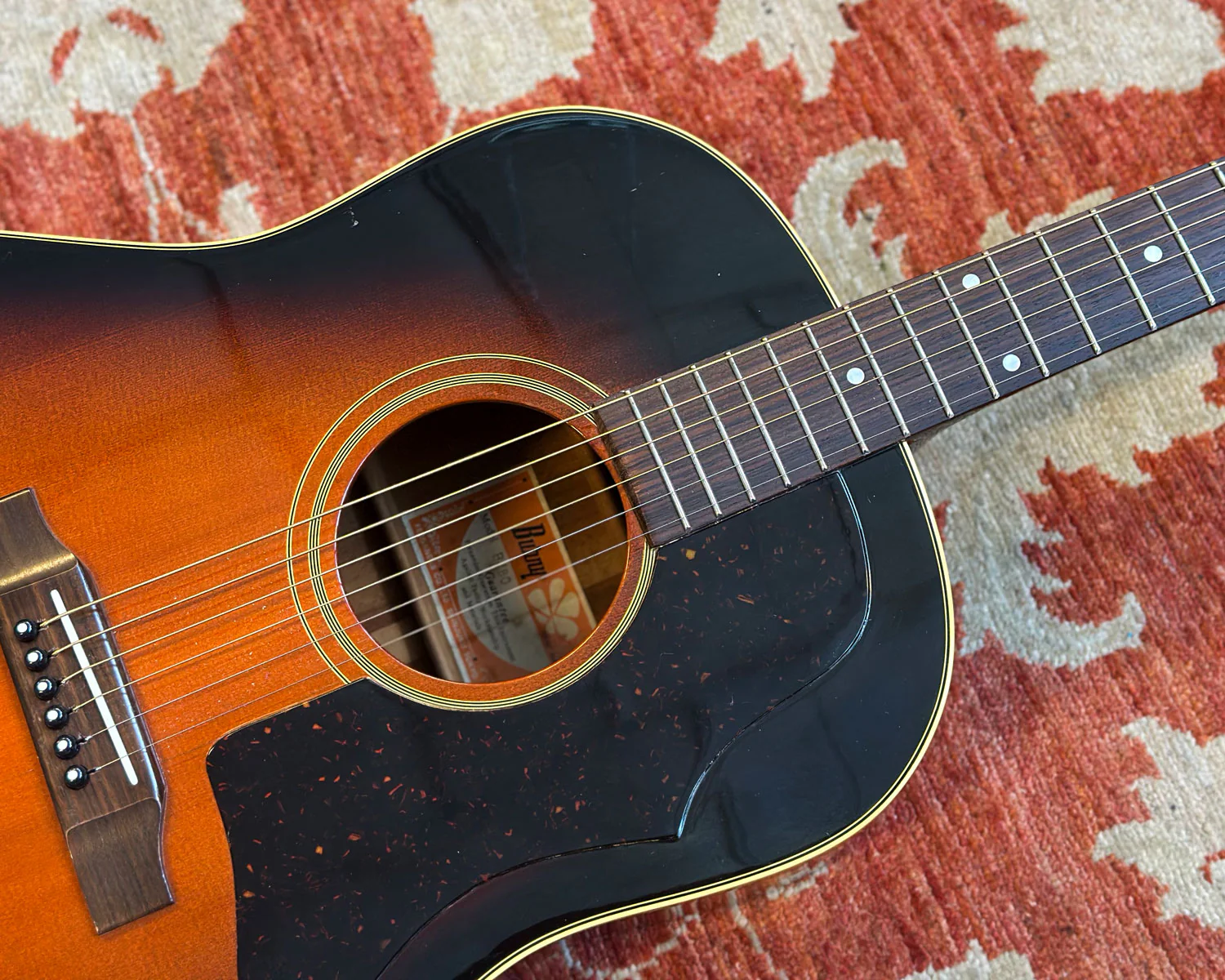 1970s Burny BJ80 Slope Shoulder J-45 Style Acoustic 🇯🇵 - Image 7
