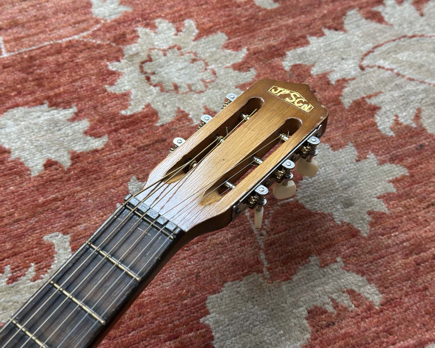 1960s Jason (Nagoya Suzuki) 'No. 5' Parlour Acoustic Guitar - Image 11