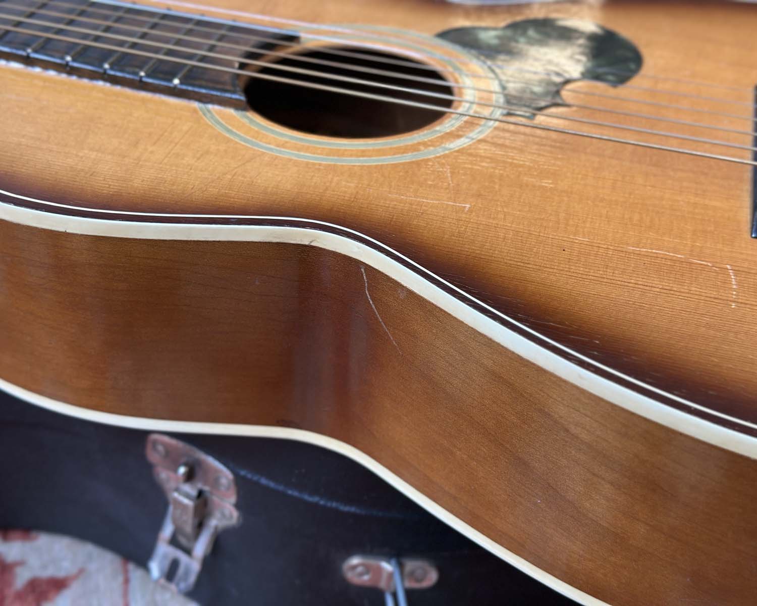 1960s Jason (Nagoya Suzuki) 'No. 5' Parlour Acoustic Guitar - Image 12