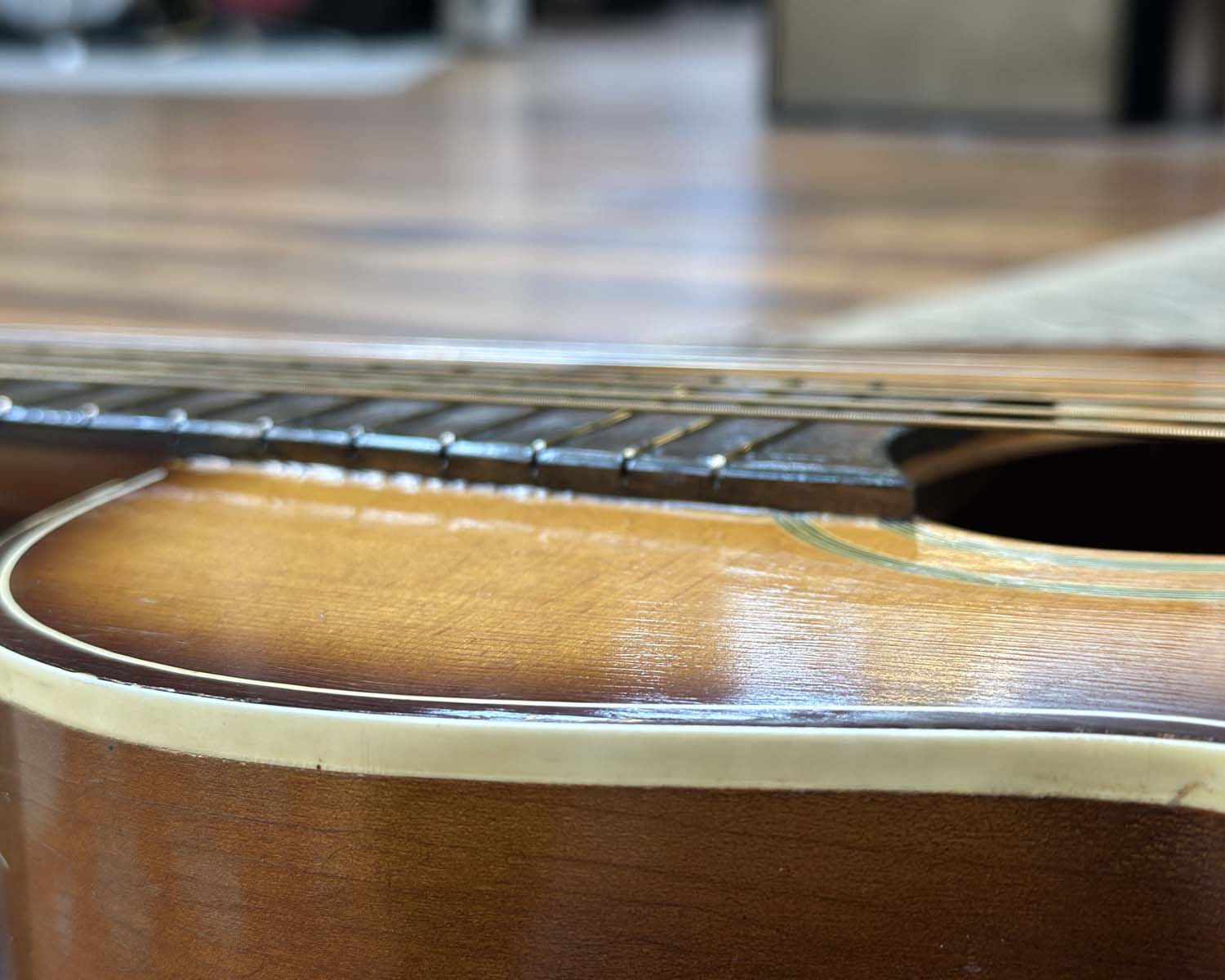 1960s Jason (Nagoya Suzuki) 'No. 5' Parlour Acoustic Guitar - Image 14