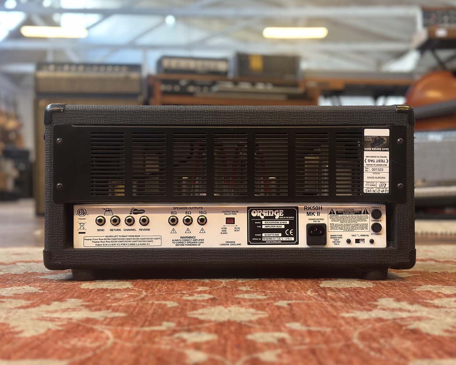 Orange Rockerverb 50 MkII Head - Image 4