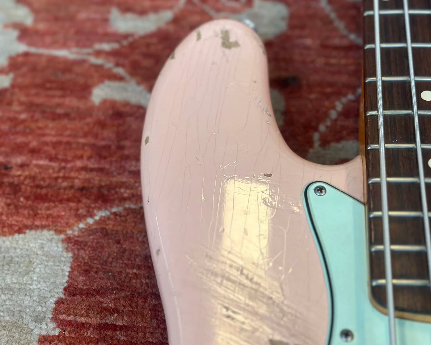 2020 Fender Custom Shop '62 Jazz Bass Journeyman Relic - Shell Pink - Image 10