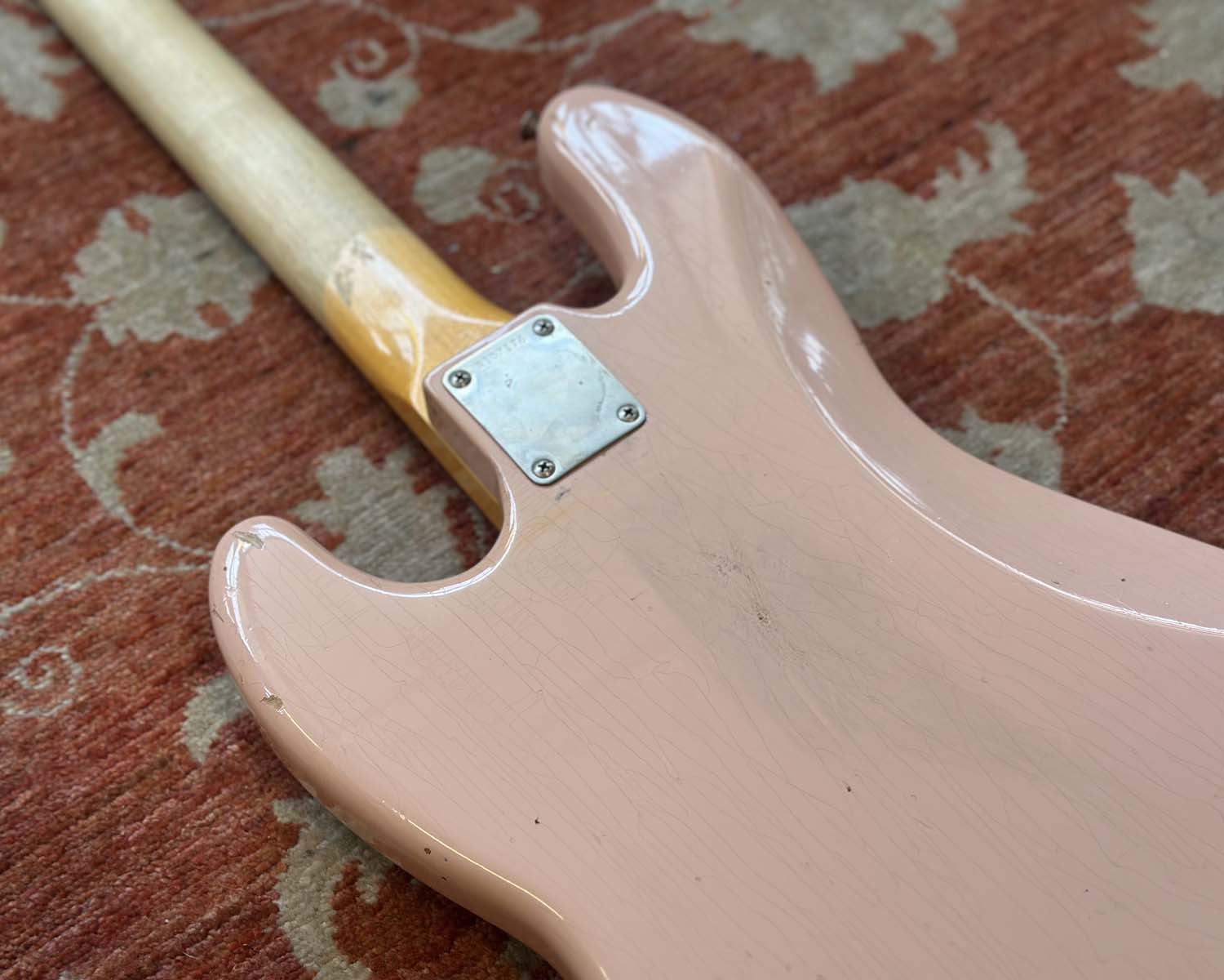 2020 Fender Custom Shop '62 Jazz Bass Journeyman Relic - Shell Pink - Image 14