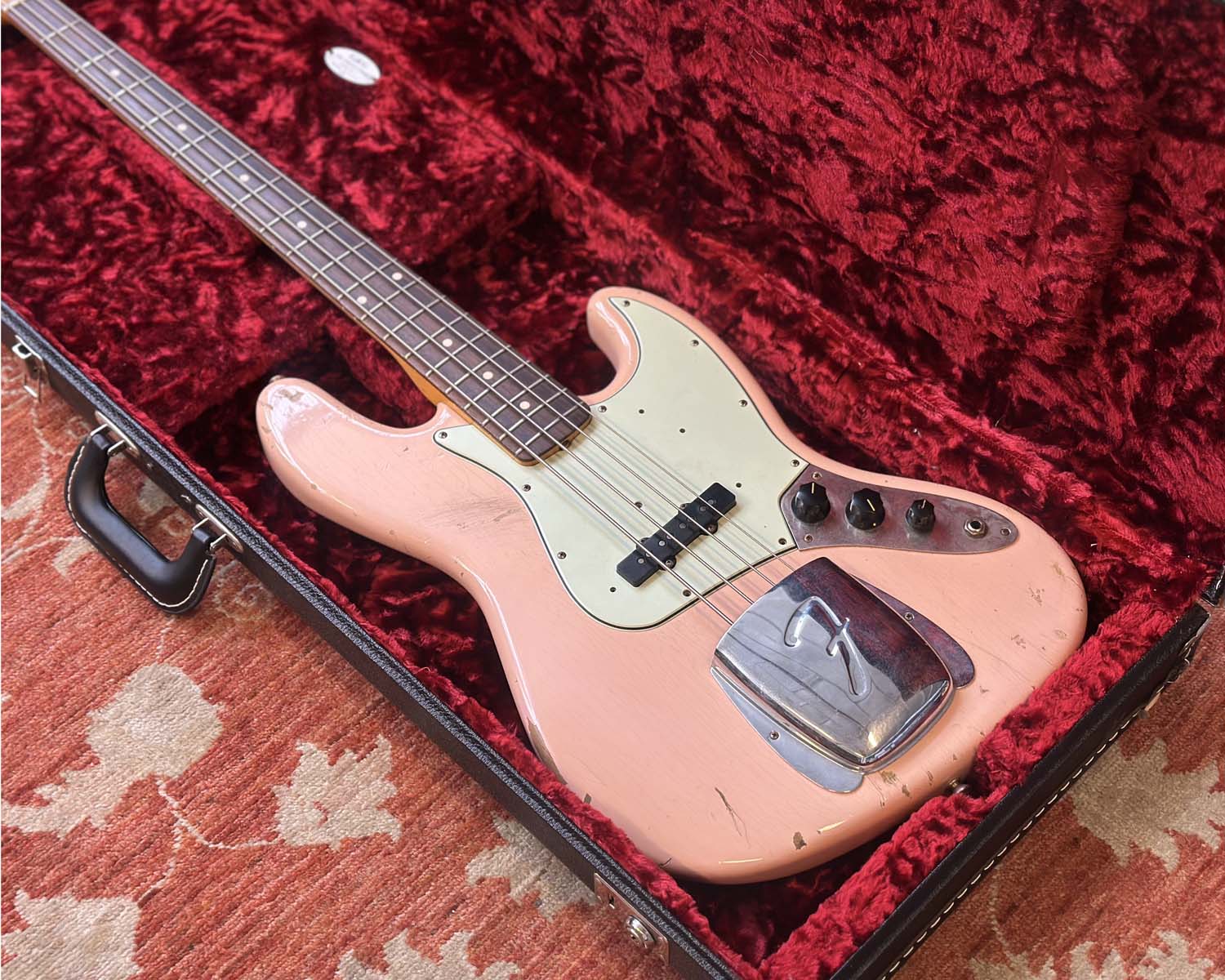 2020 Fender Custom Shop '62 Jazz Bass Journeyman Relic - Shell Pink - Image 16