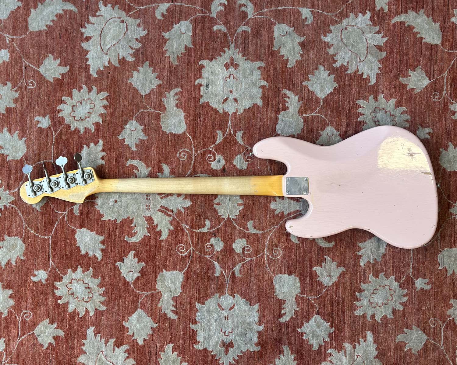 2020 Fender Custom Shop '62 Jazz Bass Journeyman Relic - Shell Pink - Image 6