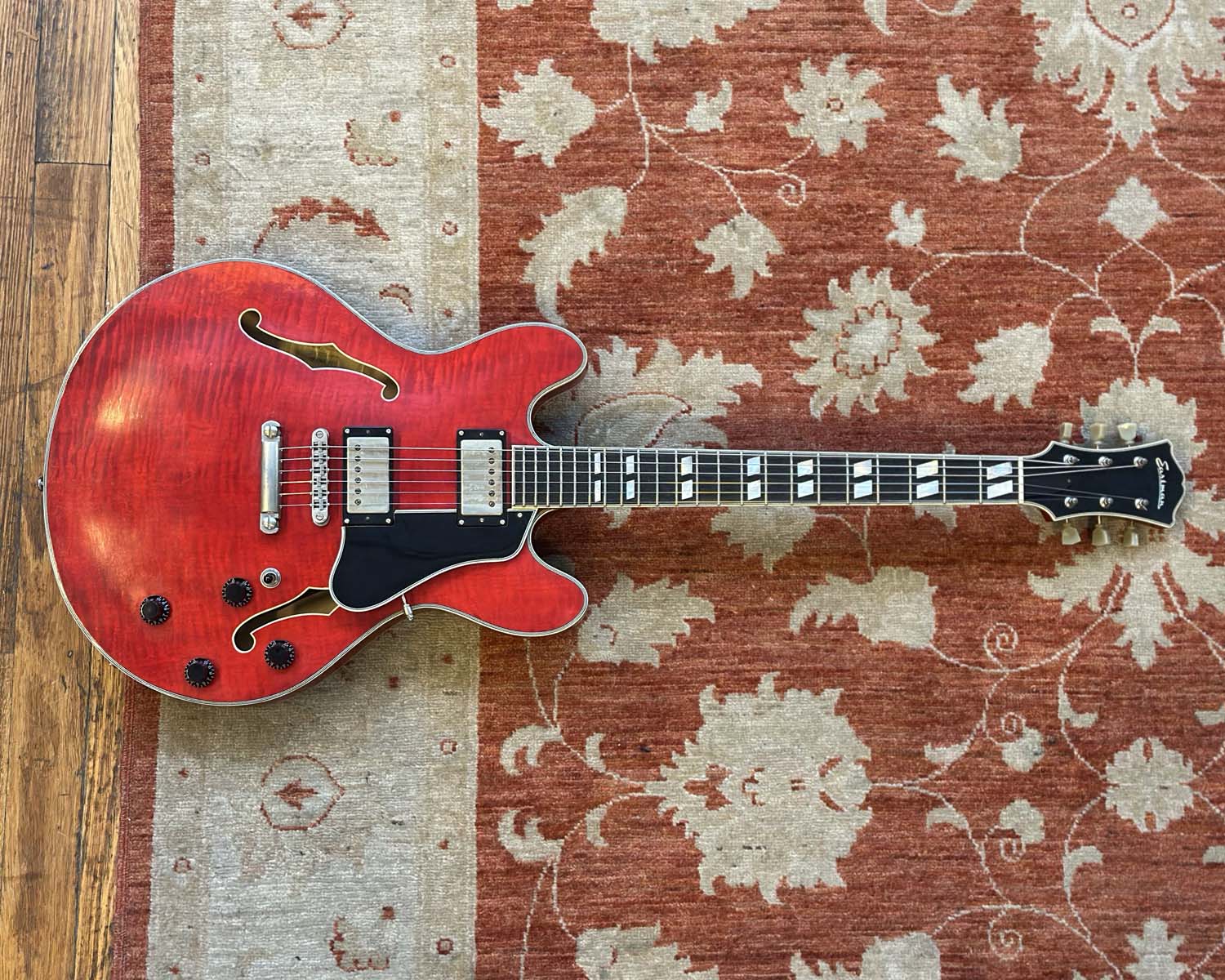 Eastman T59/V Semi-Hollow Thinline Electric Guitar w/ OHSC - Seymour Duncan Antiquities - Image 3