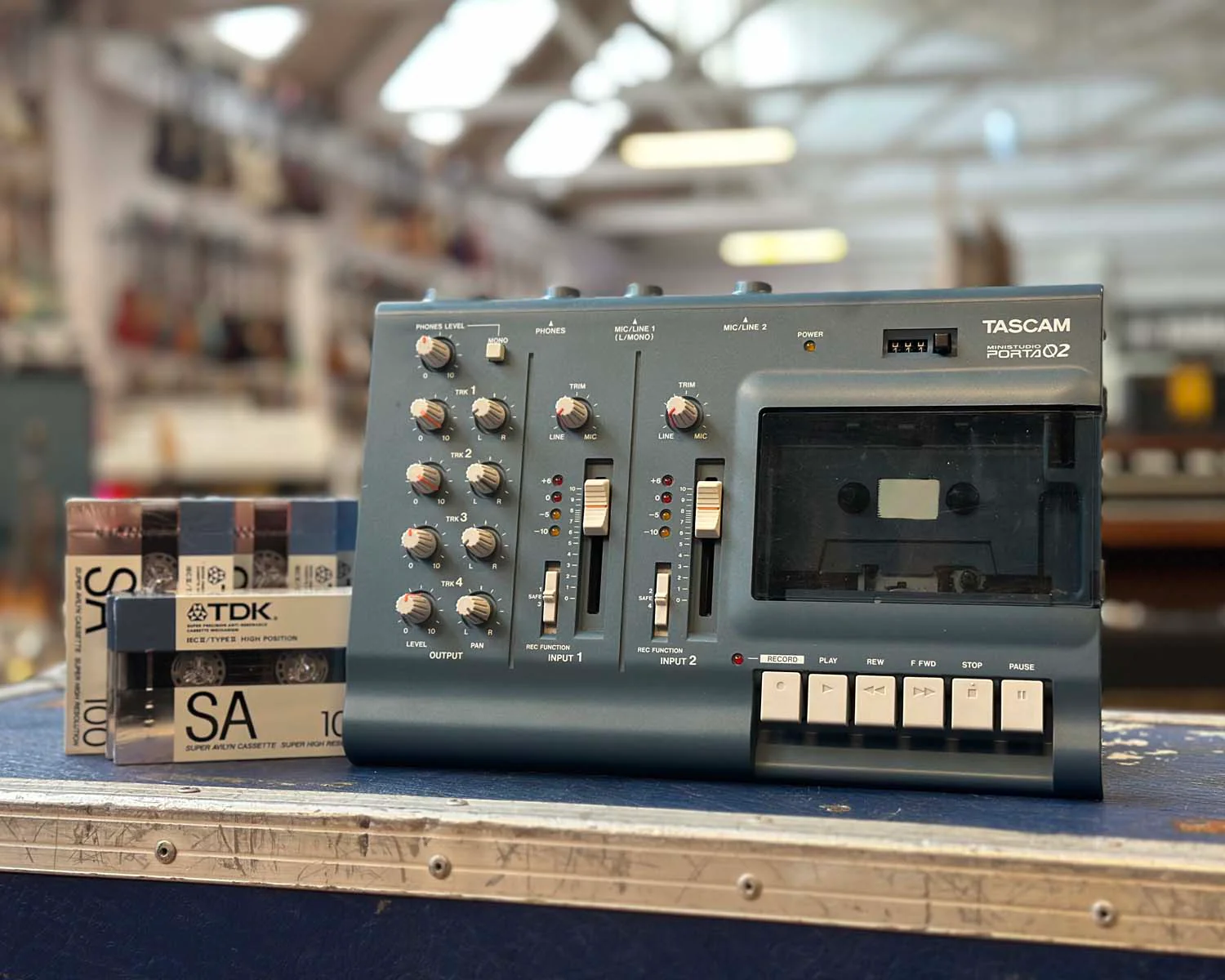 Tascam Ministudio Porta 02 4-Track Cassette Recorder w/ 5 x TDK SA100 Cassettes - Image 3