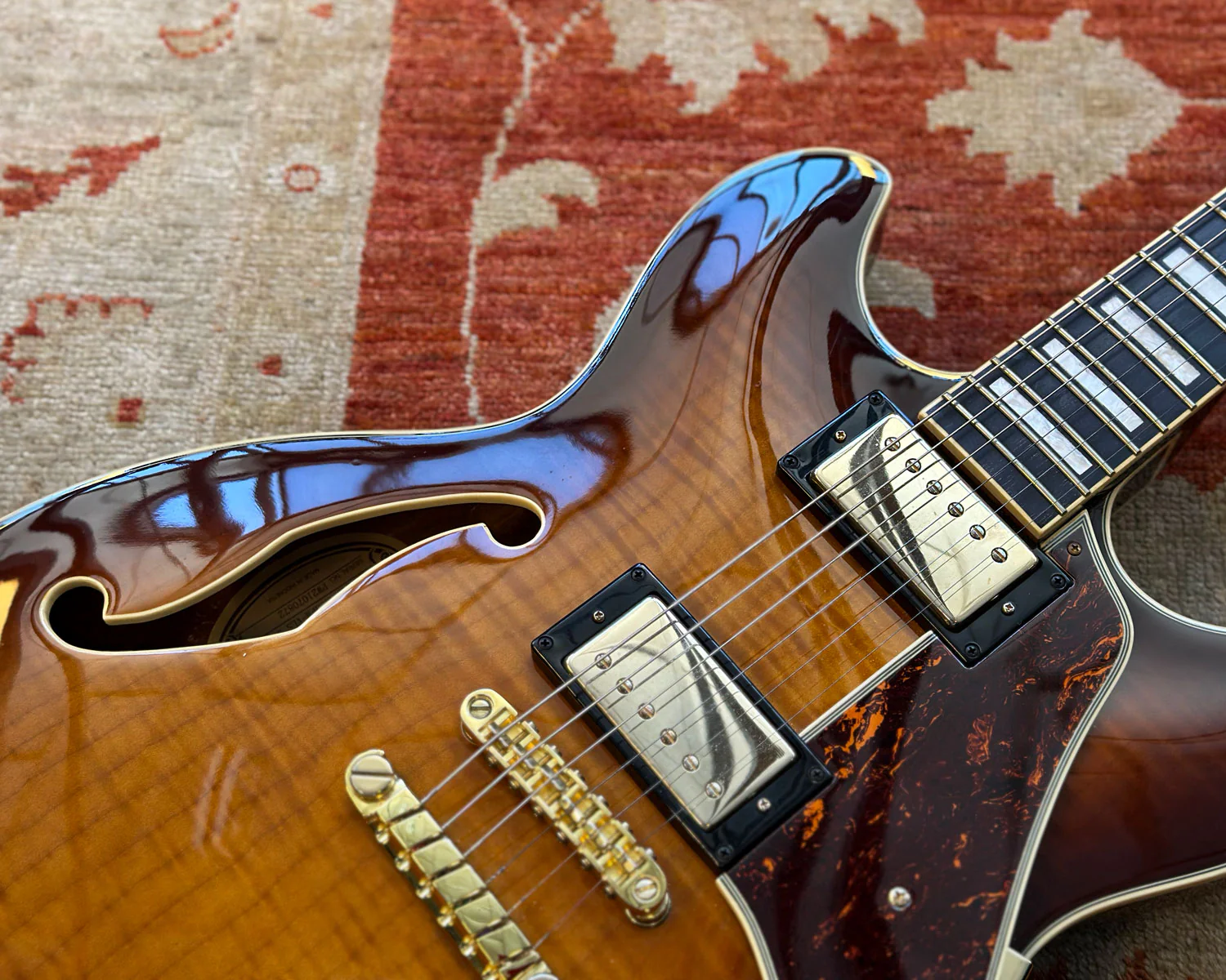 Ibanez AS93FM - Expressionist Artcore Violin Sunburst Hollowbody Guitar - Image 8