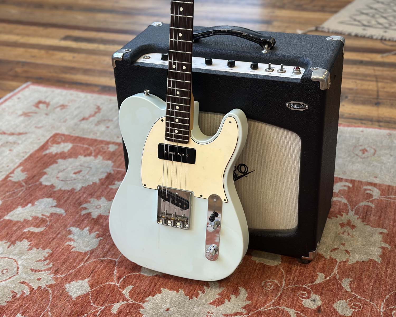 Fender American Performer Telecaster - Sonic Blue - Modified - Image 11
