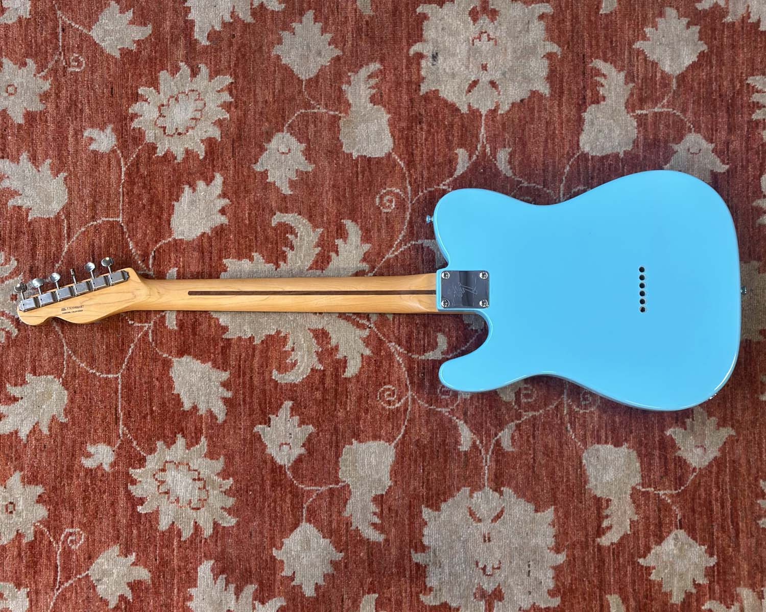 Fender Partscaster Telecaster - Daphne Blue w/ Bigsby & Vibramate Spoiler - Image 4