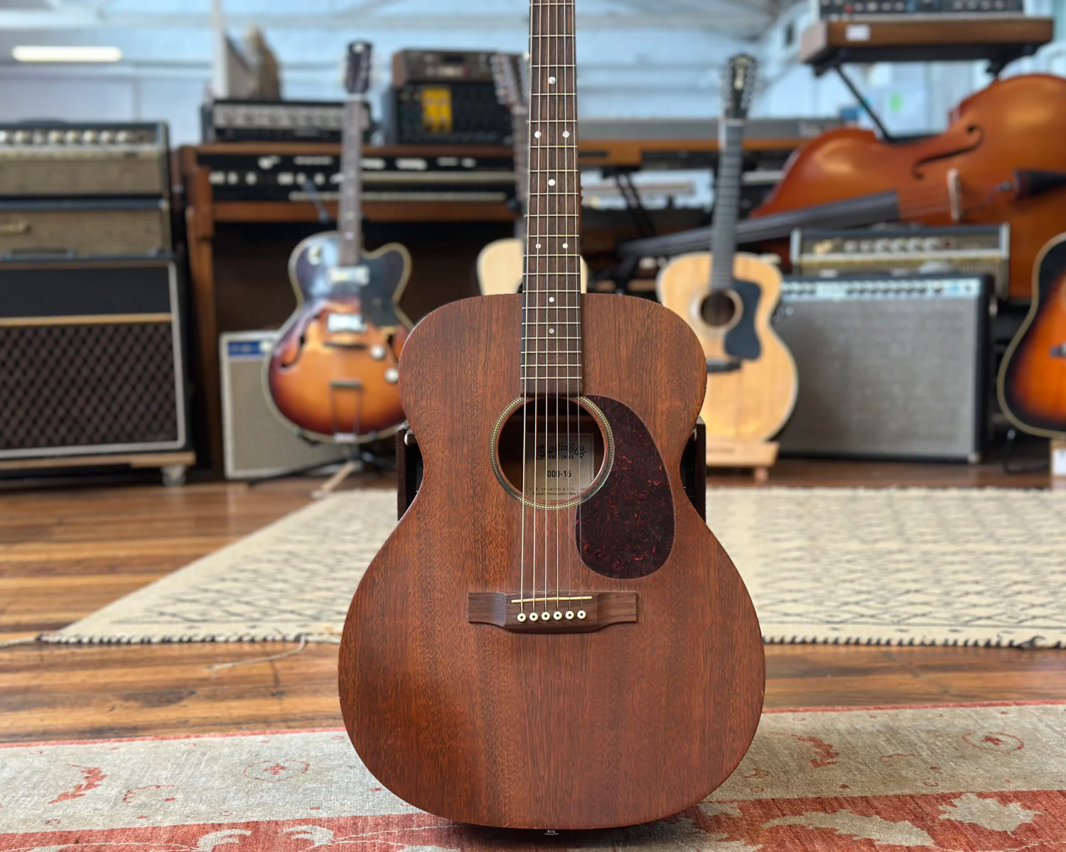 Martin 000-15 Mahogany 000-14 Acoustic Guitar - Image 9
