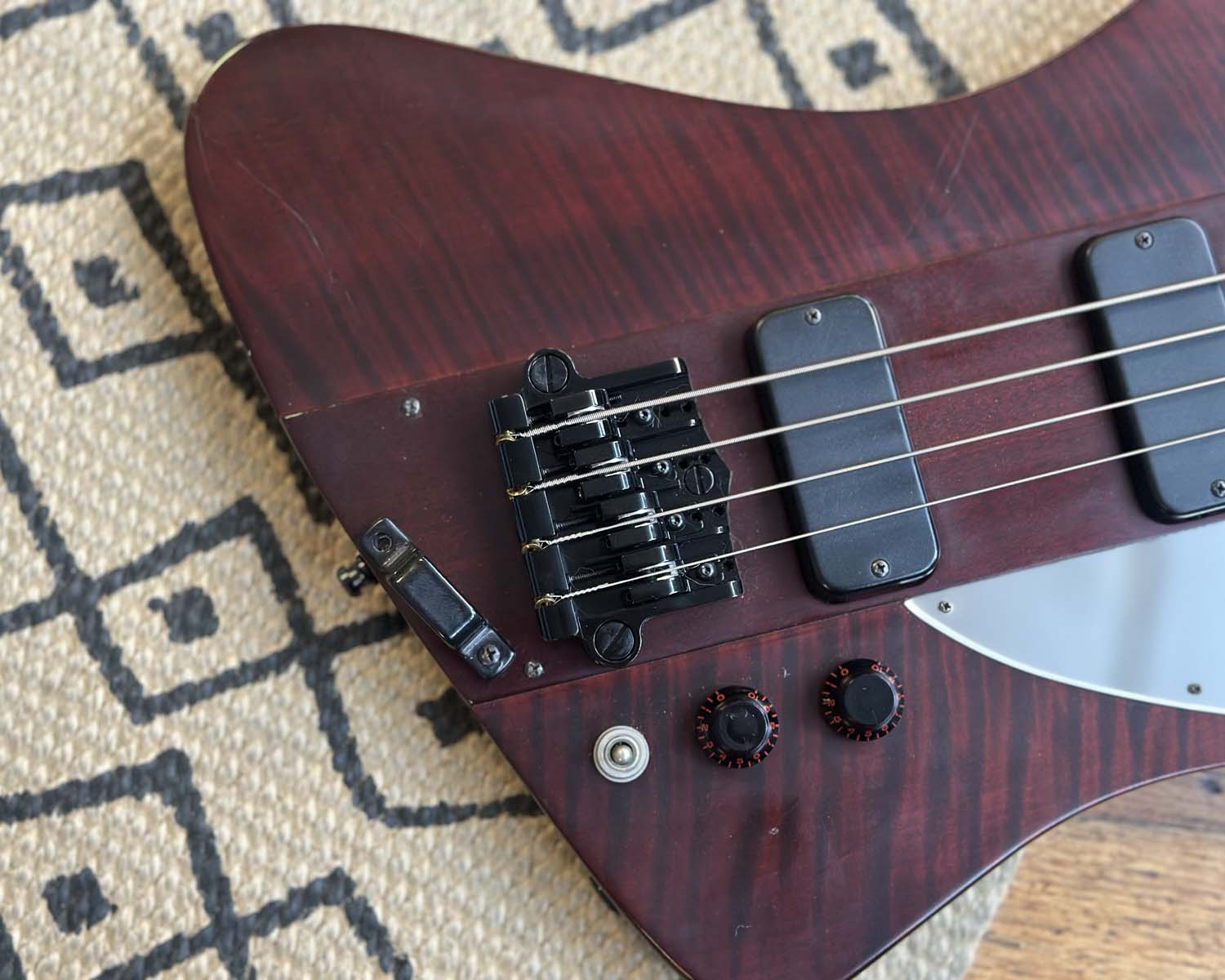 2008 Gibson Thunderbird IV Nikki Sixx Signature Model -  "Blackbird" - Satin Cherry w/ OHSC - Image 8