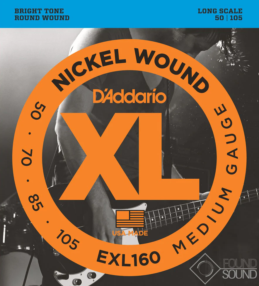 D'Addario EXL160 50-105 Medium Long Scale Bass Strings