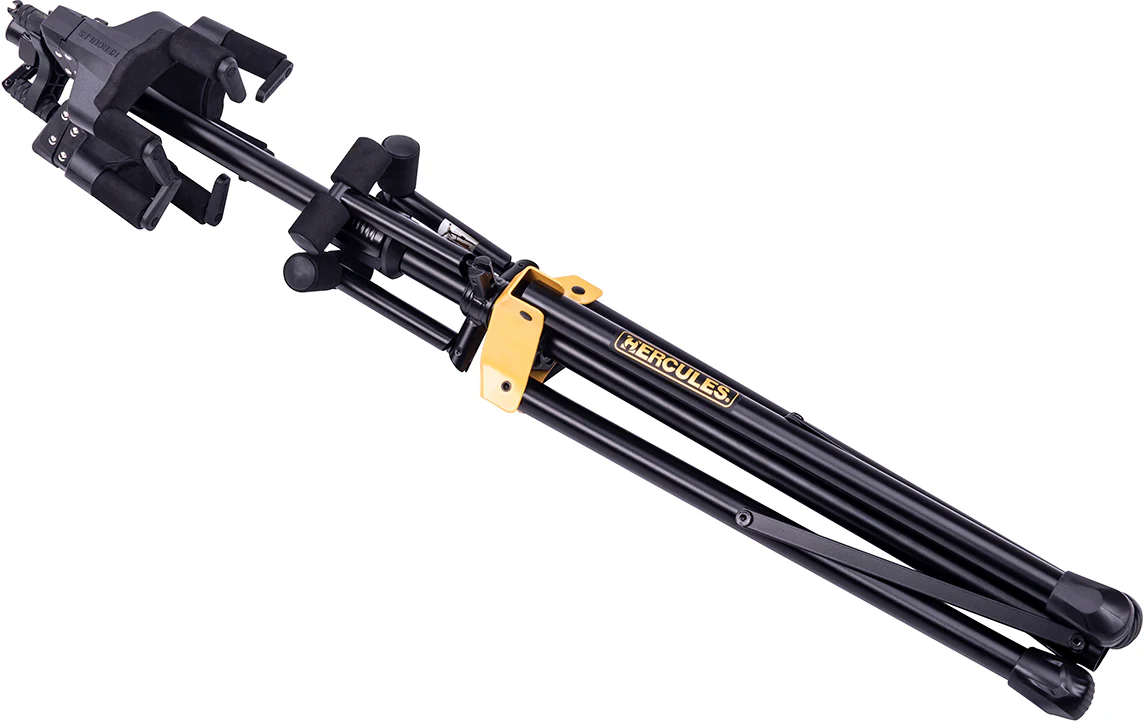 Hercules GS432B Plus Triple Guitar Stand With Backrest & Auto Grip - Image 3