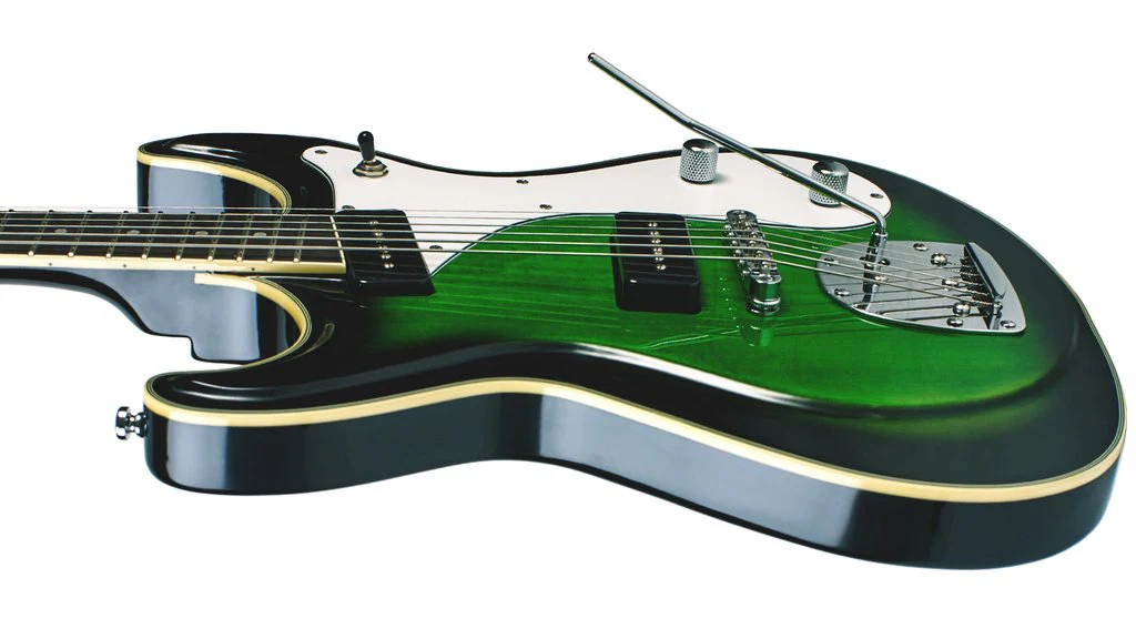Eastwood Sidejack Baritone DLX - Greenburst - Image 5