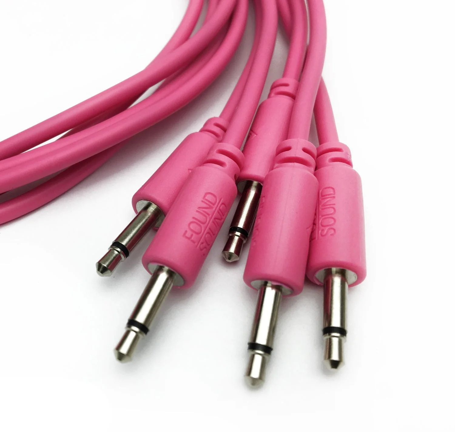 Found Sound 50cm Pink Patch Cable x 5 - Image 2